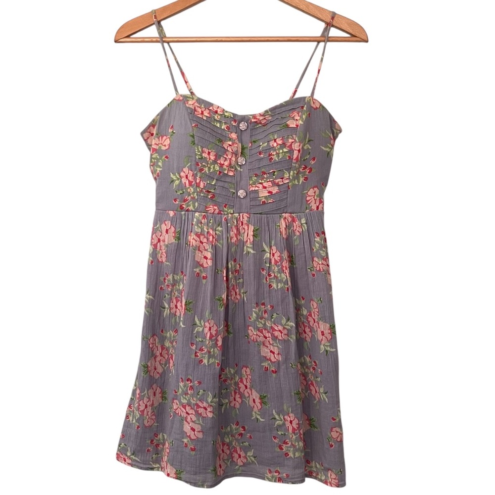 Vintage 90’s Deb Babydoll Coquette Fairy Grunge Floral Bohemian Mini Dress S